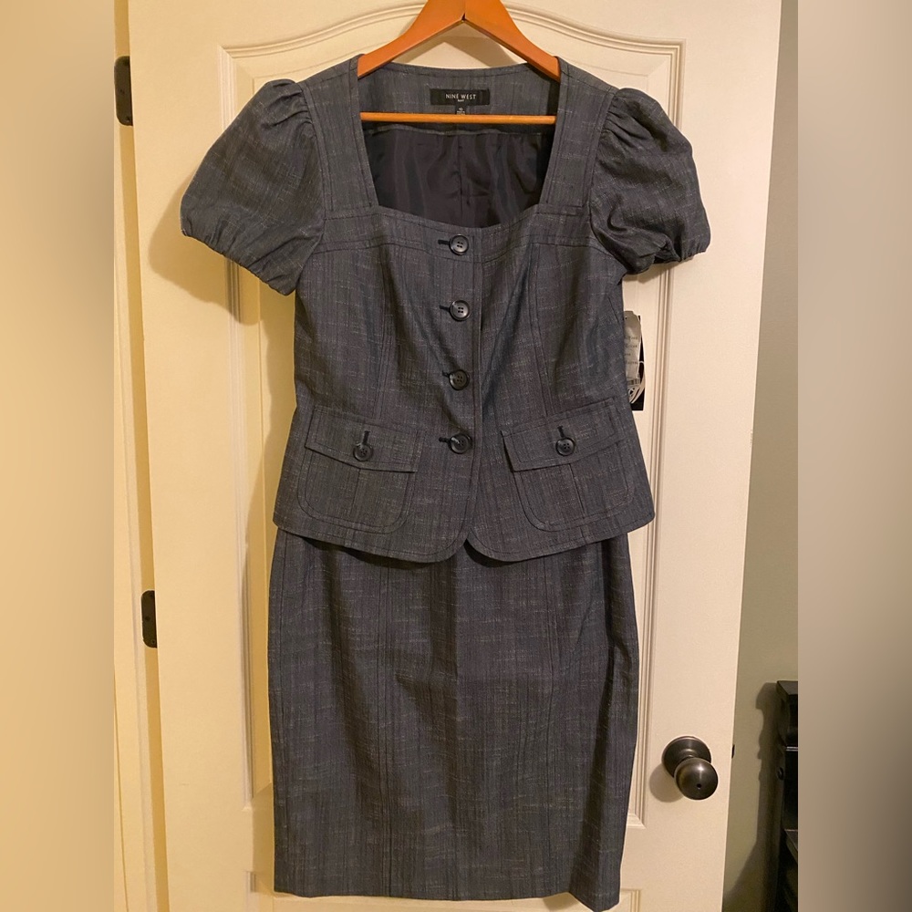 Nine West Gray Dress Suit